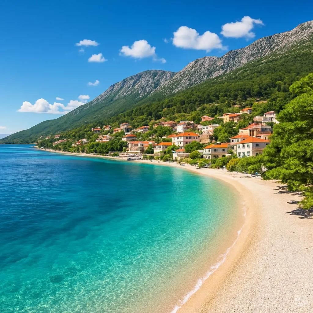Živogošće - A hidden jewel of the Makarska Riviera, where Biokovo meets the turquoise sea.